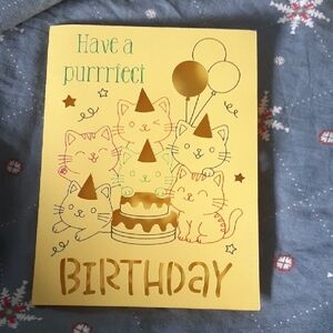 Cute Cat Birthday Card